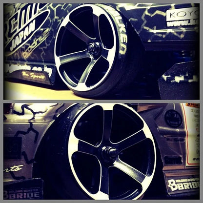 Topline Premium | DRS-5 Wheel SUPER HIGH TRACTION Matte Chrome 8mm