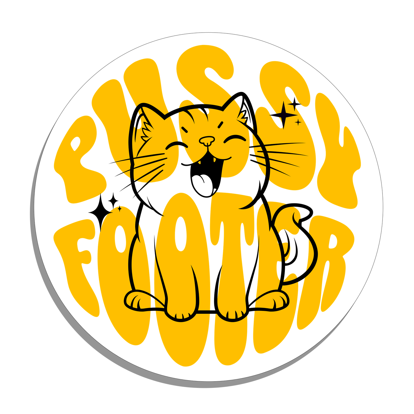 Pussy Footer - Sticker