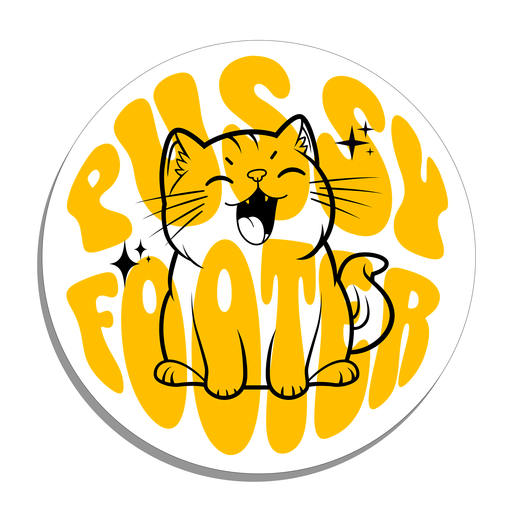Pussy Footer - Sticker